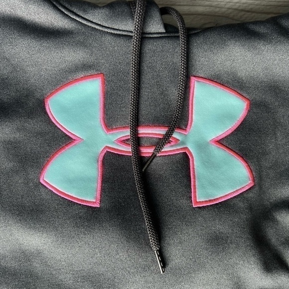 UNDER ARMOUR grey blue sweatshirt size S EUC - Picture 3 of 16